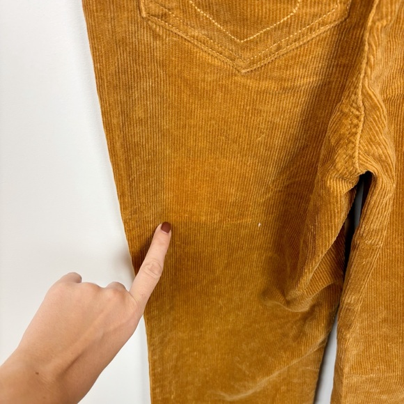 Show Me Your MuMu Cropped Everhart Jumpsuit in Camel Corduroy Size S - Picture 7 of 13